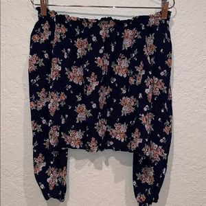 Floral off the shoulder blouse